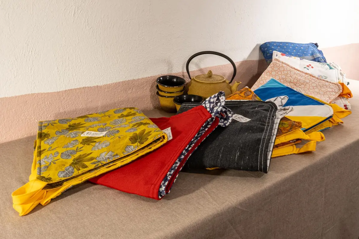 Collection de sacs à tarte en tissus recyclés